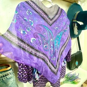 Purple LOVERS 💜✨Paisley boho scarf/body wrap w Gypsy southwestern vibe